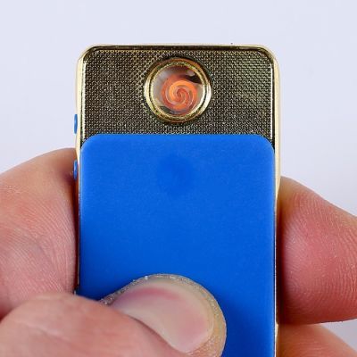 Зажигалка электронная "Классика", спираль, с фонариком, микс