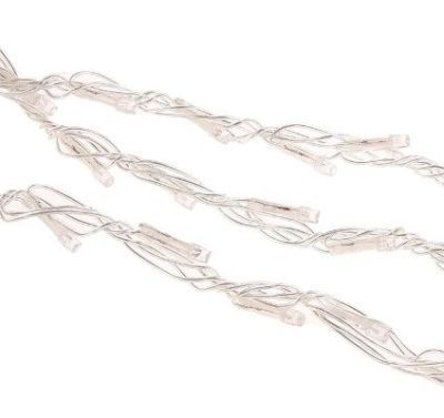 Гирлянда уличная "Дождь" (Ш:2 м, В:1,5 м, нить силикон, белый)