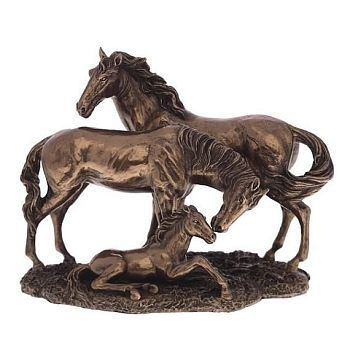 Фигурка декоративная "Лошади" (высота 17 см)