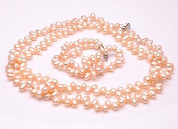 Комплект Жемчуг "Жозефина" арт.П2989