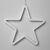 Светодиодная фигура «Звезда» 28 см, пластик, 220 В, свечение белое