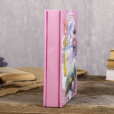 Фотоальбом на 80 фото 10х15 см "Сакура и бабочки" в коробке МИКС 23,5х19,5х5 см