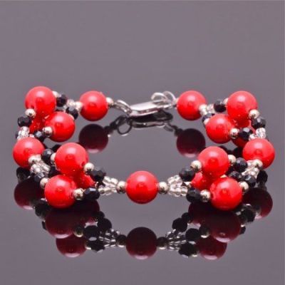 Браслет прес. Коралл "Сабрина" арт.ДЕВ-1281