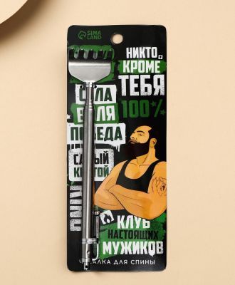 Подарочный набор "С 23 февраля": телескопическая чесалка для спины, ручка в тубусе