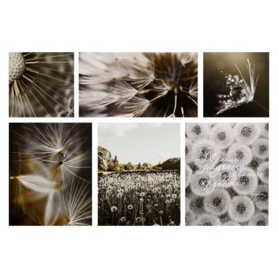 Модульная картина "Одуванчики" 114х70 см (30х30, 30х30, 38х47, 38х47, 38х47, 54х30) 114х70 см 760927
