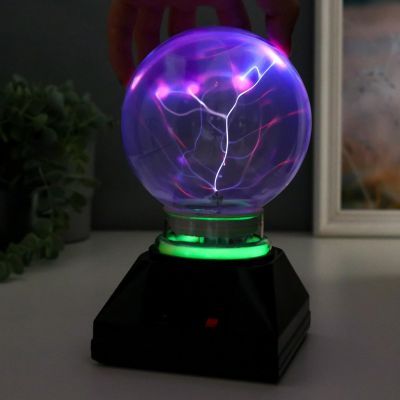 Плазменный шар с напылением, высота 20 см