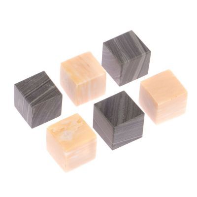 Камни для охлаждения виски (6 кубиков из мрамора микс)