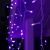 Гирлянда «Бахрома» 4 × 0.6 м, IP44, белая нить, 180 LED, свечение фиолетовое, 8 режимов, 220 В