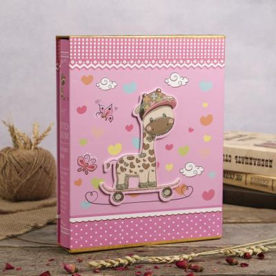 Фотоальбом «Слон/жираф» на 200 фото, 13 × 18 см, в коробке, МИКС