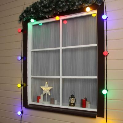 Гирлянда «Белт-лайт» 50 м, IP65, 2W, тёмная каучуковая нить, шаг 20 см, Е27, 220 В