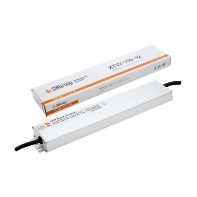 Узкий блок питания SWG для светодиодной ленты 12 В, 150 Вт, IP67