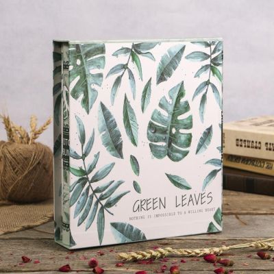 Фотоальбом на 200 фото 10х15 см "Пальмовые листья" в коробке 26х20,5х5 см