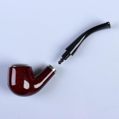 Трубка "Командор" классическая, коричневая, с ровным верхом, 12х5 см