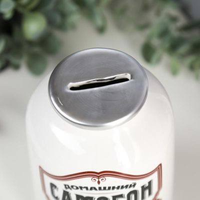 Копилка керамика банка "Домашний самогон" 15х9,5х9,5 см