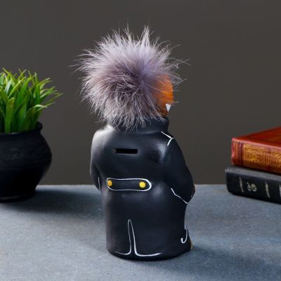 Копилка "Конь в пальто" 22см, черный