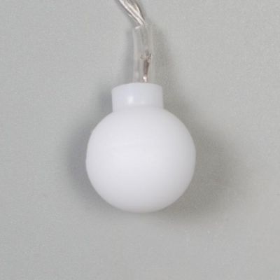 Гирлянда «Бахрома» 1.8 × 0.5 м с насадками «Шарики», IP20, прозрачная нить, 48 LED, свечение мульти (RG/RB), мигание, 220 В