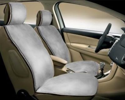 Накидка МЕХ JM-001-2 искусственный, "ЛИПУЧКА" светло-серый (2 шт.)