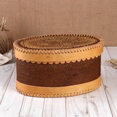 Батонница «Рябина», 27х17х13 см, береста