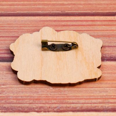 Значок «Совушки», 5×3,7 см, фильц