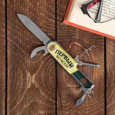 Набор "Первый во всем", нож мультитул, формовая зажигалка