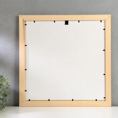 Фоторамка дерево "Люби музыку" 35х35 см, ясень