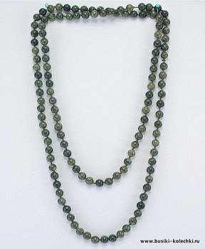 Бусы Змеевик "Классика №8" арт.НЗМ-1(8)-120-2