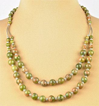 Бусы Яшма "Дарина" арт. П2514