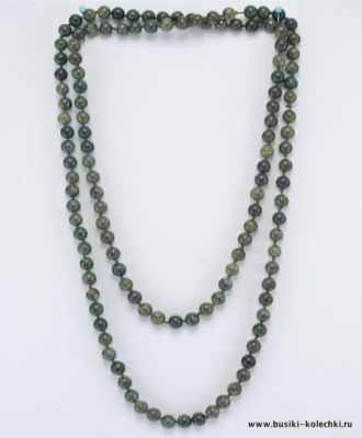 Бусы Змеевик "Классика №8" арт.НЗМ-1(8)-120-2