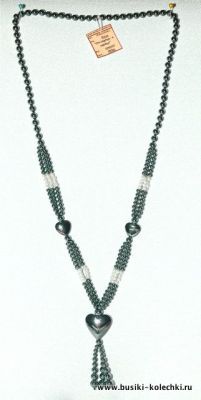 Бусы Гематит "От сердца к сердцу" арт. НГМ-81(4)-76-1