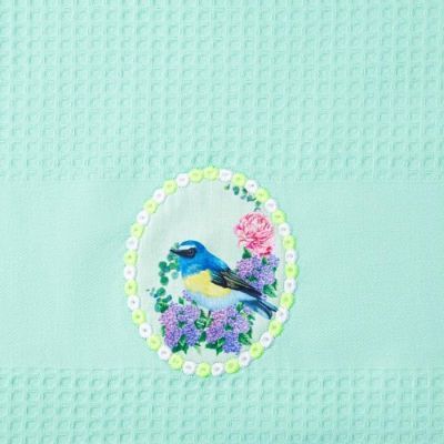 Набор вафельных полотенец Пение птиц 33х60 см, 100% хл, 2 шт