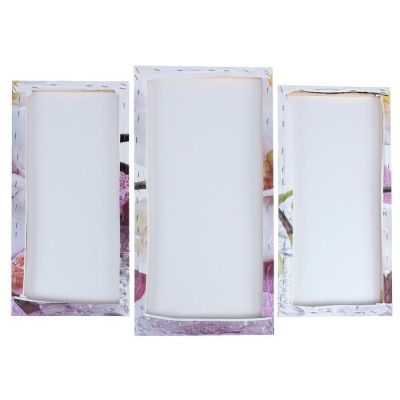 Модульная картина "Краповая орхидея"  (2-25х52; 1-30х60) 60х80 см