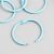 Кольца для творчества (для фотоальбомов) "Светло-голубое" набор 4 шт d=4,5 см Кольца для творчества (для фотоальбомов) "Светло-голубое" набор 4 шт d=4,5 см