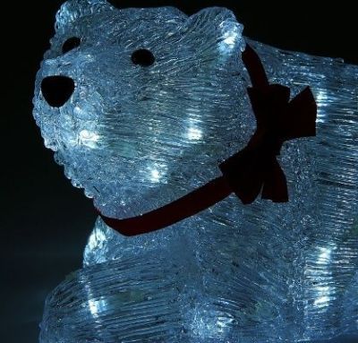 Фигура акрил. "Мишка лежачий" (38х19х19 см.)