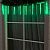 Гирлянда «Сосульки рифленые» 2.5 × 0.3 м, IP65, прозрачная нить, 192 LED, свечение зелёное с эффектом стекания, 12 В