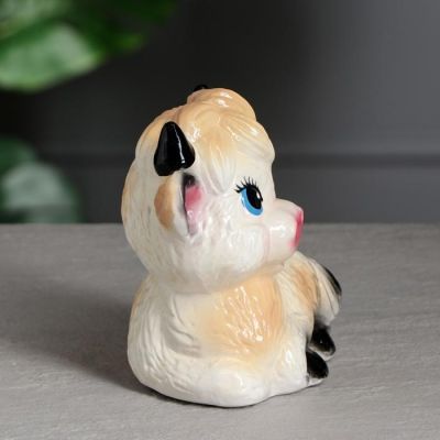 Копилка "Бычок", светлый, 16 см, микс