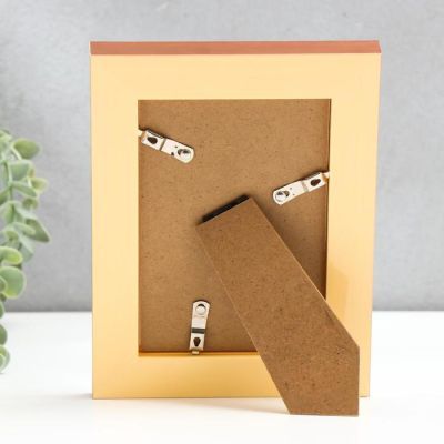 Фоторамка пластик 10х15 см "Зеркало с медной обводкой" 20х15,4 см