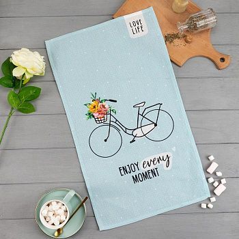 Полотенце кух."Доляна" love life 35х60 см, 100% хл, 160г/м2