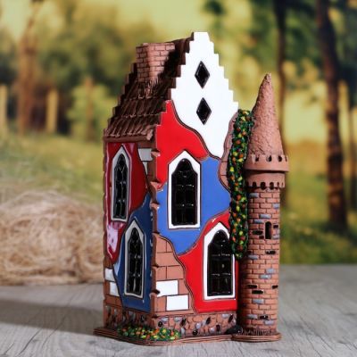 Аромалампа Домик «Шкиперский», средний, ручная работа, микс 26 см