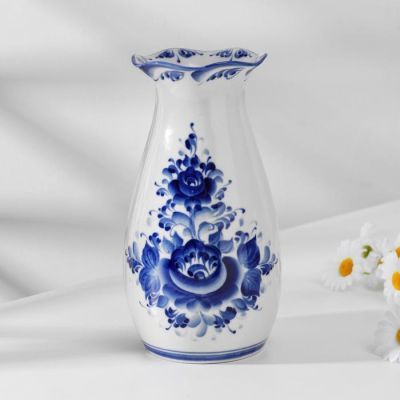 Ваза "МАРИЯ" 21,5х11,5 см, гжель