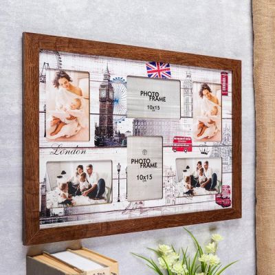 Фоторамка МДФ "Путешествия" на 6 фото 52х36 см.