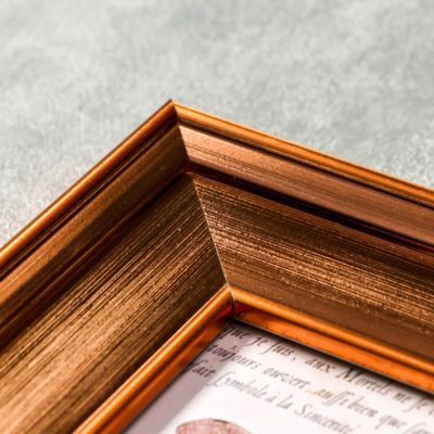 Фоторамка пластик 10х15 см "Оливия" медная 21х16х1,7 см