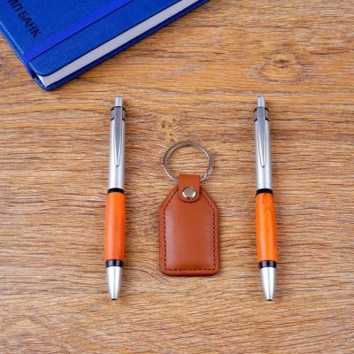 Набор подарочный 3в1 (2 ручки, брелок)