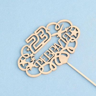 Топпер "Защитнику Отечества" на подвесе, МИКС, 5 шт в фасовке Дарим Красиво