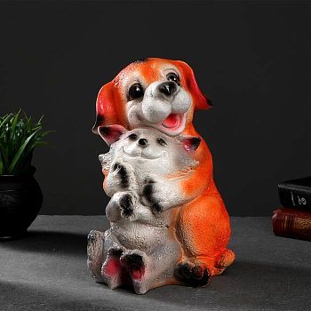 Копилка "Собака с кошкой"  25см