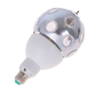 Лампа хрустальный шар-хром (d 12 см.)