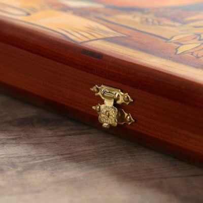 Настольная игра 2 в 1 "В бане генералов нет": шашки, нарды, доска 60 х 60 см