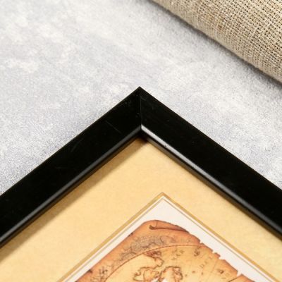 Фоторамка из пластика Черный 189 10х15 14мм/ прямой(48)