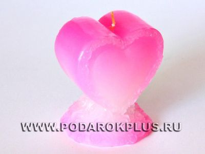 Волшебная свеча «Сердце» (высота 9,5 см)