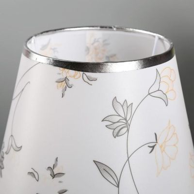 Лампа настольная с подсветкой "Пион" 1х40Вт Е27 220В белый 21х21х35 см.