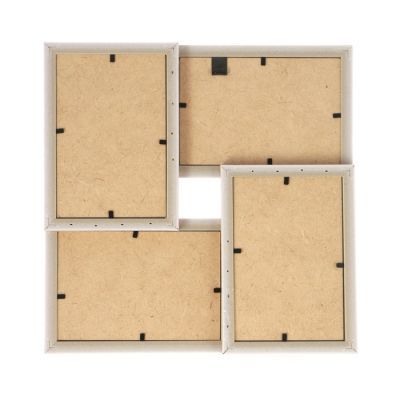 Фоторамка "Светлый орех" 29х29 см на 4 фото 10х15 см